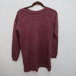 Old Navy Burgundy Crew Neck Thin Knit Sweater